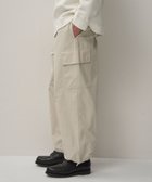 【エイトン/ATON】のAIR WEATHER ユーティリティーカーゴパンツ - UNISEX WARM WHITE|ID: prp329100004645957 ipo3291000000033532641