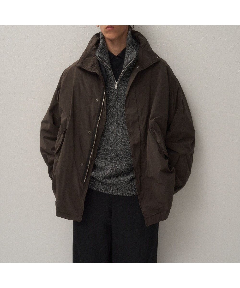 【エイトン/ATON】のAIR WEATHER ショートモッズコート - UNISEX インテリア・キッズ・メンズ・レディースファッション・服の通販 founy(ファニー) 　ファッション　Fashion　レディースファッション　Fashion for Women　アウター　Coat / Outerwear Collection　コート・ロングコート・ピーコート　Long Coats, Peacoats & More　レディースジャケット・軽アウター　Jackets　モッズコート・ミリタリー風アウター　Mods & Field Coats　ショート　Short, Short Length　ジャケット　Jacket, Outerwear　ブルゾン　Blouson, Bomber Jacket　モッズコート　Mods Coat, Military Parka　ユニセックス　Unisex, Genderless　ライナー　Liner, Inner Layer　A/W・秋冬　Autumn/Winter　新作・新入荷　New Arrivals / New In　BROWN|ID: prp329100004645959 ipo3291000000033532650