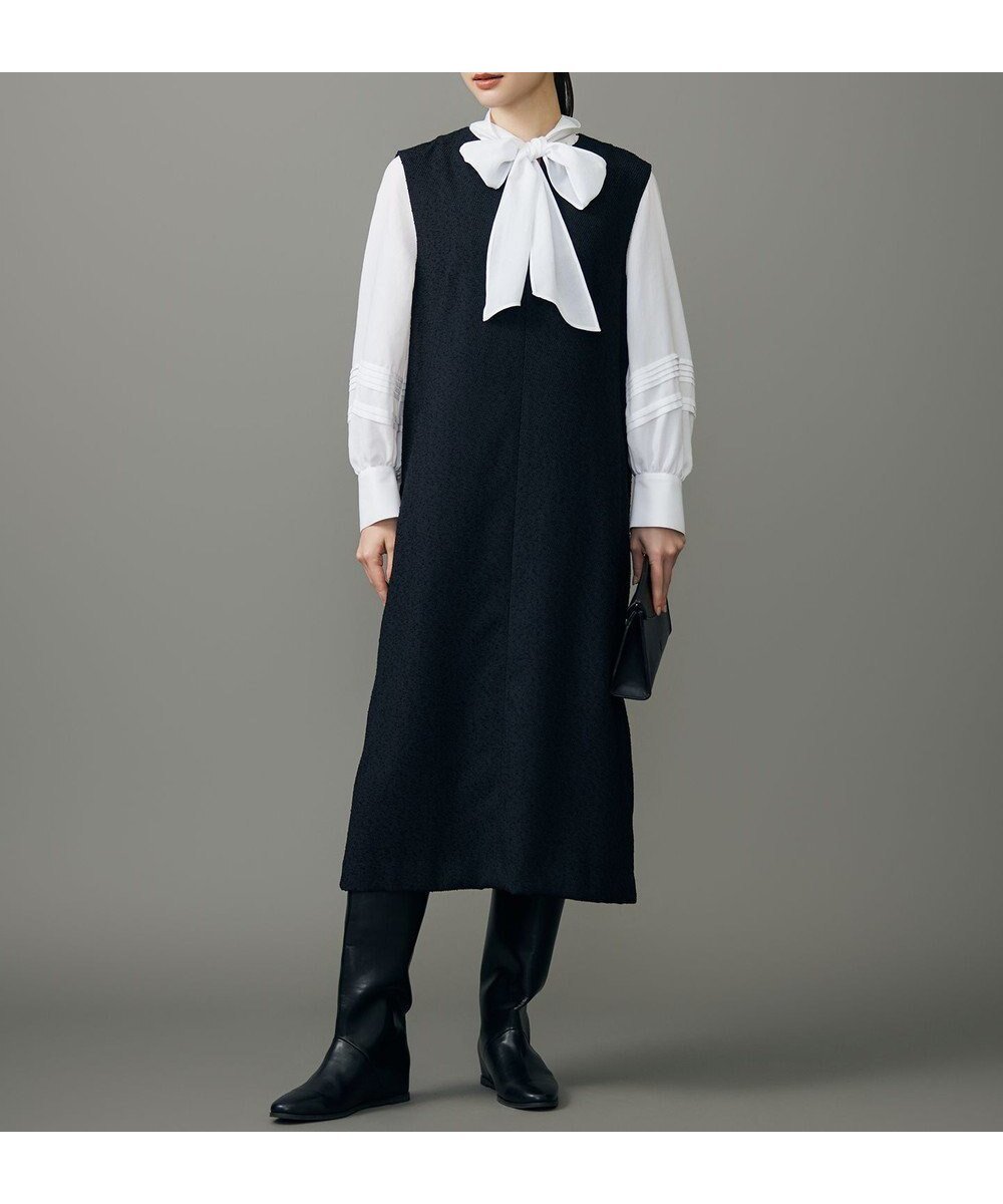 【自由区/JIYU-KU】の【カタログ掲載】ブライトリングツイード ジャンパースカート インテリア・キッズ・メンズ・レディースファッション・服の通販 founy(ファニー) 　ファッション　Fashion　レディースファッション　Fashion for Women　スカート　Skirts　インナー　Innerwear　シンプル　Simple, Minimal　タートルネック　Turtleneck, High Neck　バランス　Balance, Style Balance　ループ　Loop, Loop Knit　夏　Summer　春　Spring　S/S・春夏　SS, Spring/Summer, Warm Season　ネイビー|ID: prp329100004645991 ipo3291000000033532819