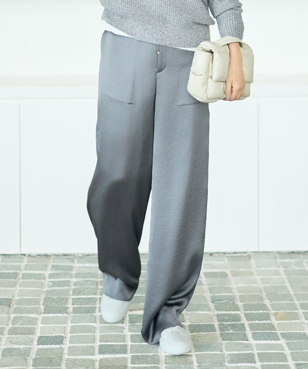 【自由区/JIYU-KU】の【カタログ掲載】ドレーピーサテンベイカー パンツ 人気、トレンドファッション・服の通販 founy(ファニー) ファッション Fashion レディースファッション Fashion for Women パンツ Pants & Trousers エレガント 上品 Elegant サテン Satin, Glossy Fabric ストレート Straight, Straight Cut トレンド Trend, Trending Now ドレープ Drape, Draping Fabric バランス Balance, Style Balance ワイド Wide, Wide Fit ヴィンテージ Vintage Style A/W・秋冬 Autumn/Winter other-1|ID: prp329100004645996 ipo3291000000034609726