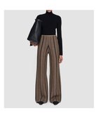 【ジョゼフ/JOSEPH】のシェブロンジャガード ニットトラウザーズ Black/Oak|ID: prp329100004646012 ipo3291000000033682207