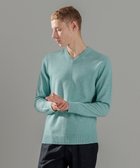 【ジョゼフ オム/JOSEPH HOMME / MEN】のピュアカシミヤ Vネックニット スモーキーグリーン系|ID: prp329100004646766 ipo3291000000034473741