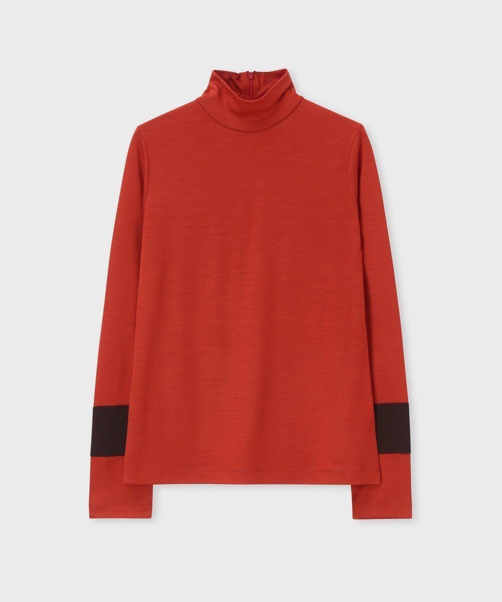 【ポール スミス/Paul Smith】の【洗える】コントラストカラー ハイネック カットソー 人気、トレンドファッション・服の通販 founy(ファニー) 　ファッション　Fashion　レディースファッション　Fashion for Women　トップス・カットソー　Cut & Sew Tops　シャツ・ブラウス・オフィスカジュアル　Elegant Blouses & Button-Ups　ロングTシャツ・Tシャツ　Longline T-Shirts & Tees　カットソー・ベーシックTシャツ　Cut-and-Sewn Tops / Stretch Tees & Basics　新作・新入荷　New Arrivals / New In　おすすめ　Recommended / Our Picks　カットソー　Cut and Sewn Top　ジャケット　Jacket, Outerwear　ハイネック　High Neck, Mock Neck　ベスト　Vest, Waistcoat　リラックス　Relax, Relaxed Fit　夏　Summer　S/S・春夏　SS, Spring/Summer, Warm Season　洗える　Machine Washable　A/W・秋冬　Autumn/Winter　 other-1|ID: prp329100004646784 ipo3291000000033542014