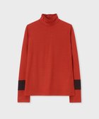 【ポール スミス/Paul Smith】の【洗える】コントラストカラー ハイネック カットソー レッド|ID: prp329100004646784 ipo3291000000033542015