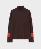 【ポール スミス/Paul Smith】の【洗える】コントラストカラー ハイネック カットソー チョコレートブラウン|ID: prp329100004646784 ipo3291000000033542016