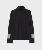 【ポール スミス/Paul Smith】の【洗える】コントラストカラー ハイネック カットソー ブラック|ID: prp329100004646784 ipo3291000000033542017