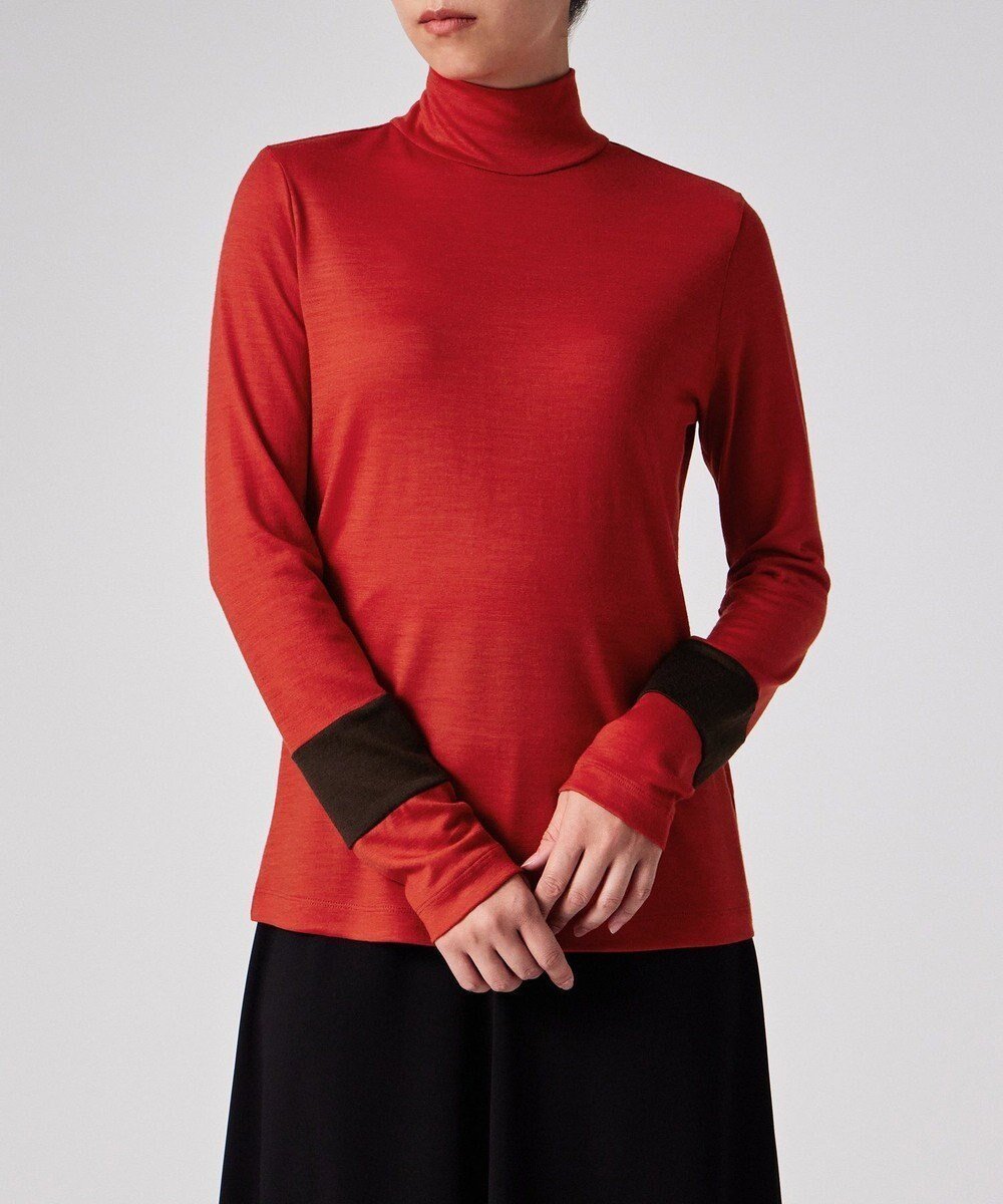 【ポール スミス/Paul Smith】の【洗える】コントラストカラー ハイネック カットソー 人気、トレンドファッション・服の通販 founy(ファニー) 　ファッション　Fashion　レディースファッション　Fashion for Women　トップス・カットソー　Cut & Sew Tops　シャツ・ブラウス・オフィスカジュアル　Elegant Blouses & Button-Ups　ロングTシャツ・Tシャツ　Longline T-Shirts & Tees　カットソー・ベーシックTシャツ　Cut-and-Sewn Tops / Stretch Tees & Basics　おすすめ　Recommended / Our Picks　カットソー　Cut and Sewn Top　ジャケット　Jacket, Outerwear　ハイネック　High Neck, Mock Neck　ベスト　Vest, Waistcoat　リラックス　Relax, Relaxed Fit　夏　Summer　S/S・春夏　SS, Spring/Summer, Warm Season　洗える　Machine Washable　A/W・秋冬　Autumn/Winter　 other-1|ID: prp329100004646784 ipo3291000000033623387