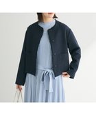 【グリーンパークス/Green Parks】のef-de ツイードノーカラージャケット Navy|ID: prp329100004646800 ipo3291000000033542576