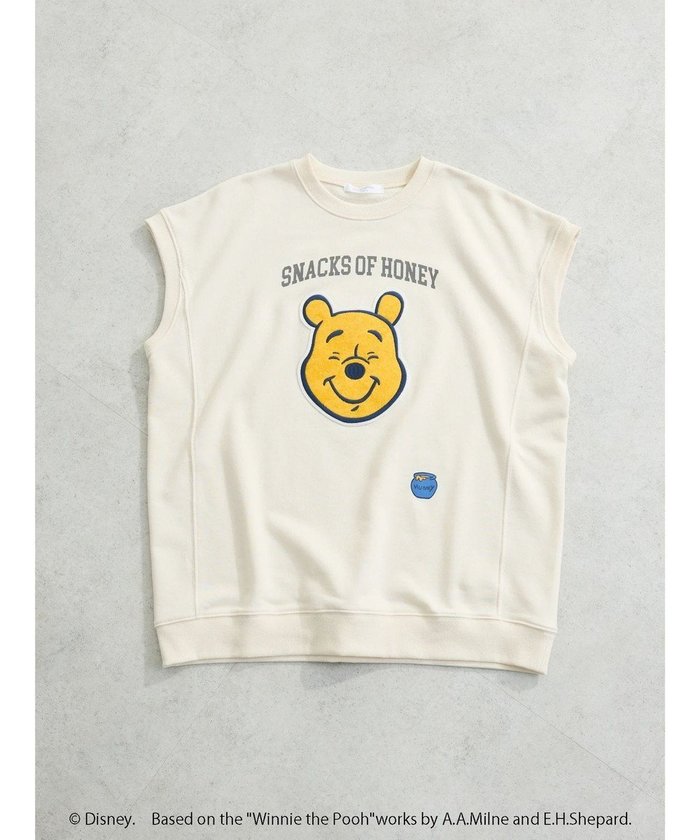 【グリーンパークス/Green Parks】のWinnie the Pooh/ノースリーブベスト インテリア・キッズ・メンズ・レディースファッション・服の通販 founy(ファニー) https://founy.com/ ファッション Fashion レディースファッション Fashion for Women アウター Coat / Outerwear Collection トップス・カットソー Cut & Sew Tops キャミソール&ノースリーブ Camisoles & Sleeveless Tops シャツ・ブラウス・オフィスカジュアル Elegant Blouses & Button-Ups ロングTシャツ・Tシャツ Longline T-Shirts & Tees ベスト&ジレ / 重ね着スタイル Vests & Gilets カットソー・ベーシックTシャツ Cut-and-Sewn Tops / Stretch Tees & Basics カットソー Cut and Sewn Top キャラクター Character, Licensed Characters ノースリーブ Sleeveless, No-Sleeve フロント Front, Front Design ベスト Vest, Waistcoat ポケット Pocket, Pocket Detail 夏 Summer 春 Spring S/S・春夏 SS, Spring/Summer, Warm Season |ID: prp329100004646803 ipo3291000000033684339
