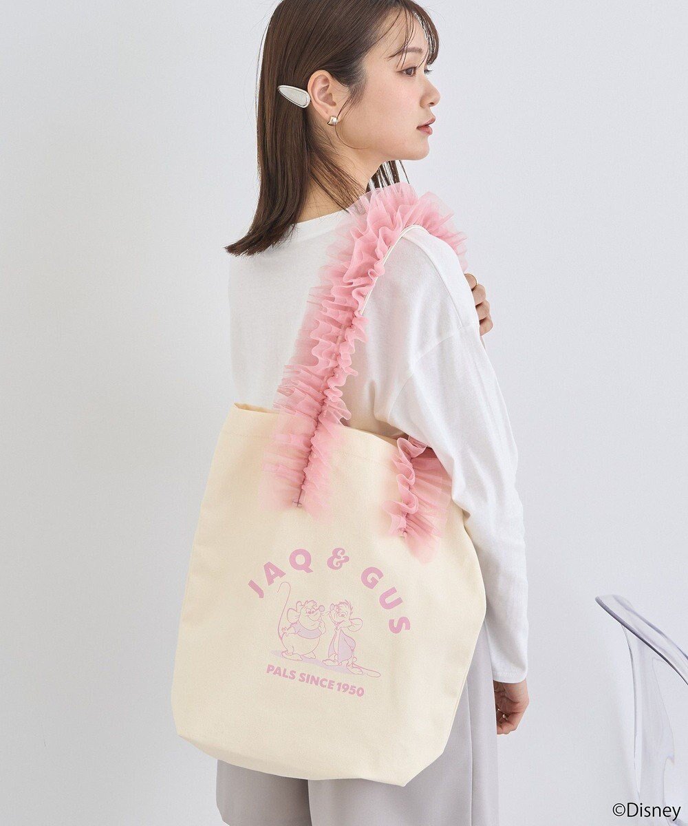【アースミュージックアンドエコロジー/earth music&ecology】のシンデレラ/チュールフリルトートバッグ 人気、トレンドファッション・服の通販 founy(ファニー) 　ファッション　Fashion　レディースファッション　Fashion for Women　バッグ　Bags　キャラクター　Character, Licensed Characters　キャンバス　Canvas, Canvas Fabric　フリル　Frill, Ruffle　 other-1|ID: prp329100004646805 ipo3291000000033542739