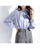 【エニィ スィス/any SiS】の【前後着用可能】ギャザーネック ブラウス ブルー|ID: prp329100004646816 ipo3291000000033609057