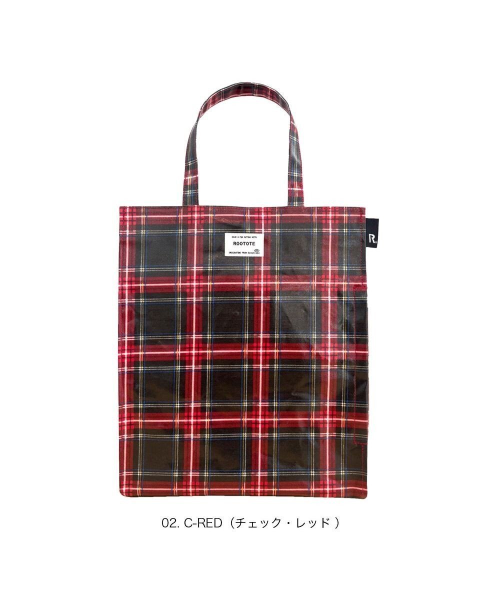【ルートート/ROOTOTE】の3605【ラミネート加工 A4収納】EU.アーキャトル.ラミネート-T インテリア・キッズ・メンズ・レディースファッション・服の通販 founy(ファニー) 　ファッション　Fashion　レディースファッション　Fashion for Women　バッグ　Bags　カメラ　Camera Accessories　雑誌　Magazine, Fashion Magazine　チェック　Check, Plaid, Tartan　バランス　Balance, Style Balance　プリント　Print, Printed Pattern　ポケット　Pocket, Pocket Detail　マグネット　Magnet, Magnetic Closure　ランダム　Random, Irregular　新作・新入荷　New Arrivals / New In　おすすめ　Recommended / Our Picks　ビジネス 仕事 通勤　Business / Work / Commuting　02:チェック・レッド|ID: prp329100004646830 ipo3291000000033543142