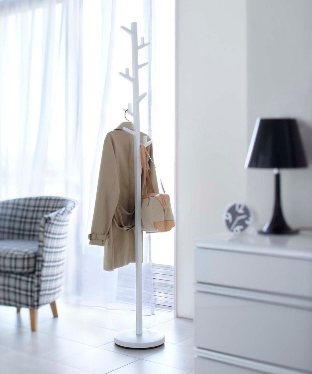 【タワー/tower】のポールハンガー ブランチ ホワイト インテリア・キッズ・メンズ・レディースファッション・服の通販 founy(ファニー) 　ファッション　Fashion　レディースファッション　Fashion for Women　フォルム　Silhouette, Form　モダン　Modern, Contemporary　モチーフ　Motif, Design Theme　ロング　Long, Long-Length　帽子　Hat, Headwear　ホワイト|ID: prp329100004647761 ipo3291000000034279607