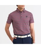 【23区 ゴルフ/23区GOLF / MEN】の【MEN】フラッグ総柄ポロシャツ レッド系5|ID: prp329100004647774 ipo3291000000034566649