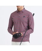 【23区 ゴルフ/23区GOLF / MEN】の【MEN】フラッグ総柄長袖ポロシャツ レッド系5|ID: prp329100004647783 ipo3291000000035614907