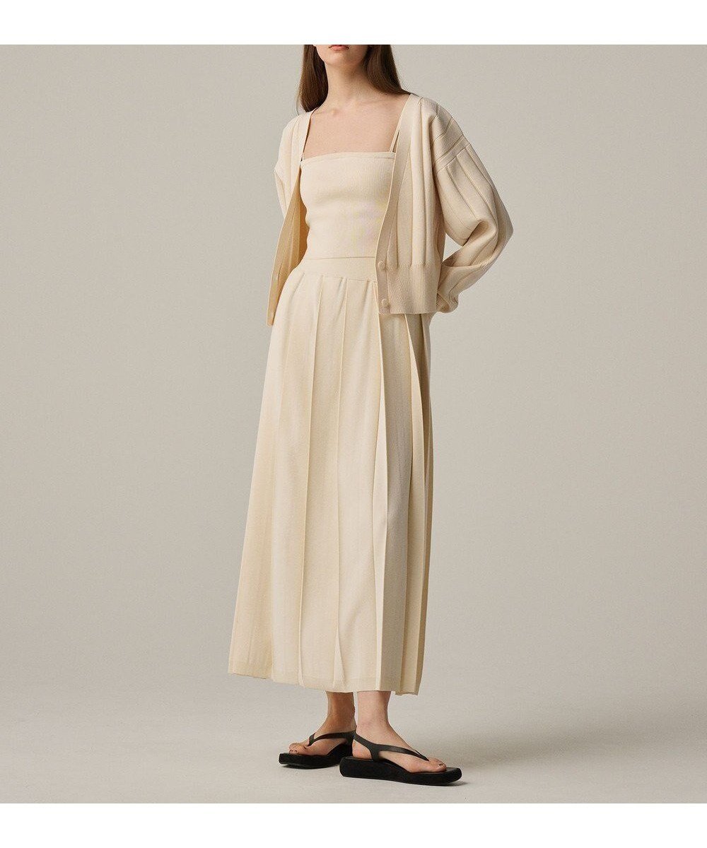 【アンクレイヴ/uncrave】の【手洗い可】ドライタッチ ニット プリーツ スカート(uncrave WHITE) インテリア・キッズ・メンズ・レディースファッション・服の通販 founy(ファニー) 　ファッション　Fashion　レディースファッション　Fashion for Women　スカート　Skirts　プリーツスカート / 上品フェミニンスタイル　Pleated Skirts　春　Spring　カーディガン　Cardigan, Knitwear　ギャザー　Gathered, Ruffled　ショート　Short, Short Length　ストレッチ　Stretch, Stretchy Fabric　セットアップ　Set-Up, Coordinated Outfit　プリーツ　Pleats, Pleated　ロング　Long, Long-Length　S/S・春夏　SS, Spring/Summer, Warm Season　夏　Summer　エレガント 上品　Elegant　エクリュ|ID: prp329100004647793 ipo3291000000034274342