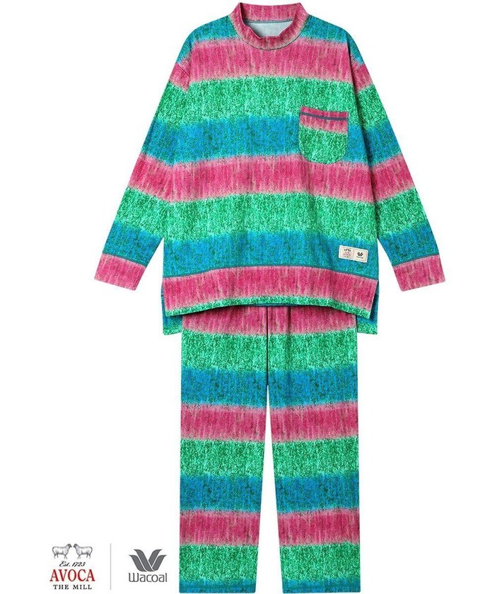 【ワコール/WACOAL】のパジャマ 【AVOCA×ワコール】 長袖 長ズボン 綿混(本体) レディース BDW747 /ワコール インテリア・キッズ・メンズ・レディースファッション・服の通販 founy(ファニー) https://founy.com/ ファッション Fashion レディースファッション Fashion for Women トップス・カットソー Cut & Sew Tops ストレート Straight, Straight Cut セットアップ Set-Up, Coordinated Outfit チェック Check, Plaid, Tartan パジャマ Pajamas, Sleepwear プリント Print, Printed Pattern ボトム Bottoms, Lower Wear ボーダー Border, Stripe 長袖 Long Sleeve, Full Sleeve |ID: prp329100004647810 ipo3291000000033552739