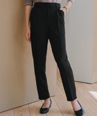 【ティアクラッセ/Tiaclasse】の【洗える】スエードポンチテーパードパンツ ブラック|ID: prp329100004647822 ipo3291000000033553128