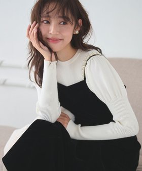 【フェルゥ/Feroux】の【洗える】パフスリーブラメ ニット 人気、トレンドファッション・服の通販 founy(ファニー) ファッション Fashion レディースファッション Fashion for Women トップス・カットソー Cut & Sew Tops ニット Knit Tops & Sweaters インナー Innerwear セーター Sweater, Knitwear タートルネック Turtleneck, High Neck フェミニン Feminine, Girly 洗える Machine Washable A/W・秋冬 Autumn/Winter |ID:prp329100004647862