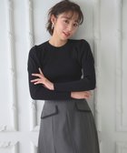 【フェルゥ/Feroux】の【洗える】パフスリーブラメ ニット 人気、トレンドファッション・服の通販 founy(ファニー) ファッション Fashion レディースファッション Fashion for Women トップス・カットソー Cut & Sew Tops ニット Knit Tops & Sweaters インナー Innerwear セーター Sweater, Knitwear タートルネック Turtleneck, High Neck フェミニン Feminine, Girly 洗える Machine Washable A/W・秋冬 Autumn/Winter thumbnail ブラック系|ID: prp329100004647862 ipo3291000000033553497