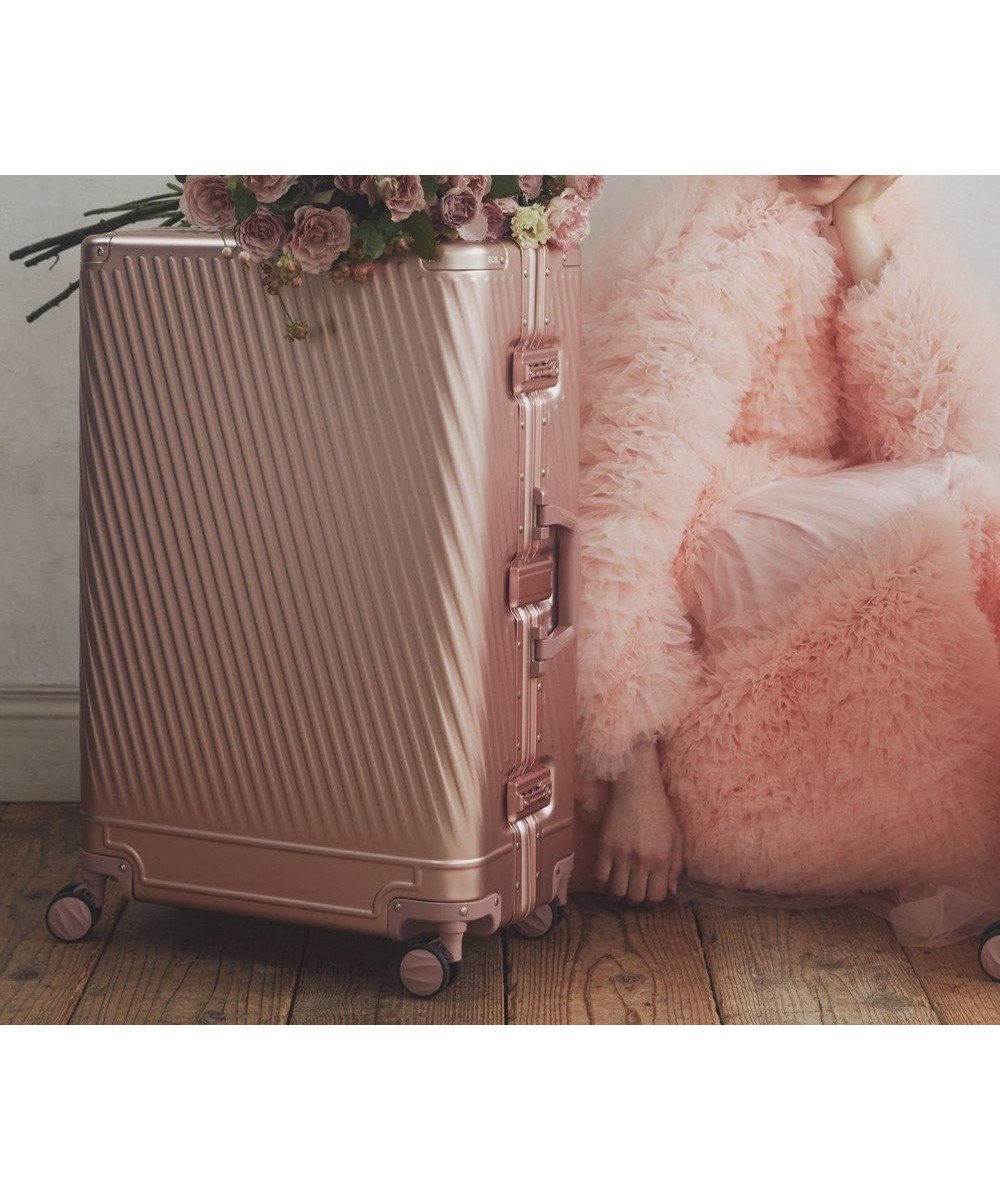 【エースバッグズアンドラゲッジ/ACE BAGS & LUGGAGE】のJewelna Rose × ace. コラボ アルゴナム2-F スーツケース 73L 05412 ジュエルナローズ インテリア・キッズ・メンズ・レディースファッション・服の通販 founy(ファニー) 　ファッション　Fashion　レディースファッション　Fashion for Women　スーツ　Business Suits & Workwear　コラボ　Collaboration, Collab　抗菌　Antibacterial, Bacteria-Resistant　フェミニン　Feminine, Girly　ポーチ　Pouch, Small Case　おすすめ　Recommended / Our Picks　旅行　Travel　スーツケース キャリーケース　Suitcase / Carry Case　エレガント 上品　Elegant　ロゼピンク|ID: prp329100004648604 ipo3291000000033677798