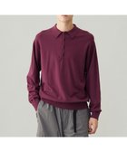 【アンフィーロ/UNFILO / MEN】のライトウォーム ニットポロ ボルドー|ID: prp329100004648610 ipo3291000000034079551