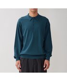 【アンフィーロ/UNFILO / MEN】のライトウォーム ニットポロ グリーン|ID: prp329100004648610 ipo3291000000034079555