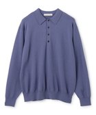 【アンフィーロ/UNFILO / MEN】のライトウォーム ニットポロ ダスティブルー|ID: prp329100004648610 ipo3291000000034079559