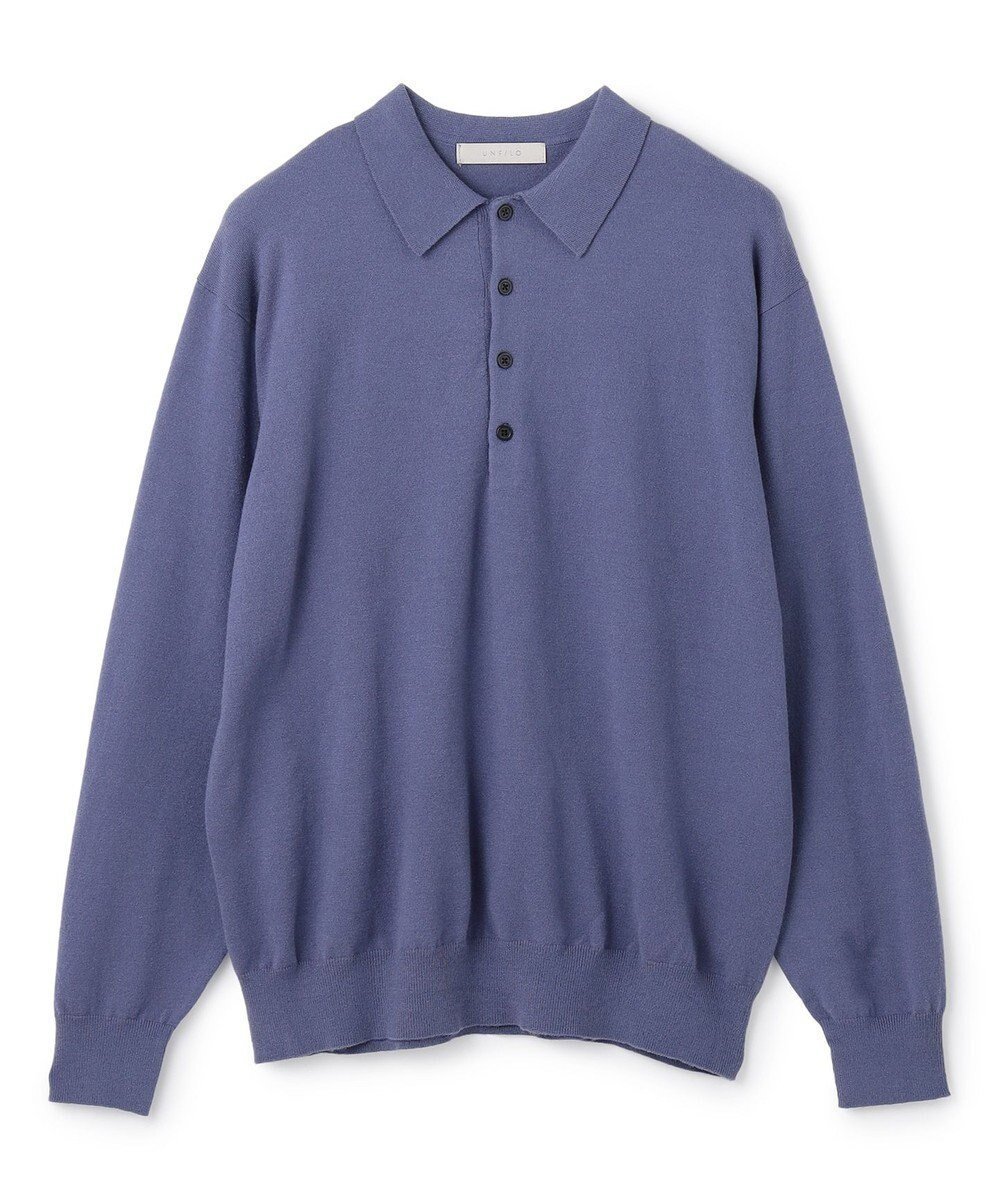 【アンフィーロ/UNFILO / MEN】のライトウォーム ニットポロ インテリア・キッズ・メンズ・レディースファッション・服の通販 founy(ファニー) 　ファッション　Fashion　メンズファッション　Fashion for Men　トップス・カットソー　Cut & Sew Tops　ニット・セーター / 定番トップス　Knit Tops & Sweaters　ウォーム　Warm Fabric　セーター　Sweater, Knitwear　A/W・秋冬　Autumn/Winter　ダスティブルー|ID: prp329100004648610 ipo3291000000034079559