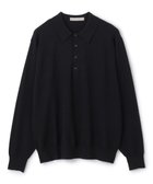 【アンフィーロ/UNFILO / MEN】のライトウォーム ニットポロ ブラック|ID: prp329100004648610 ipo3291000000034309935