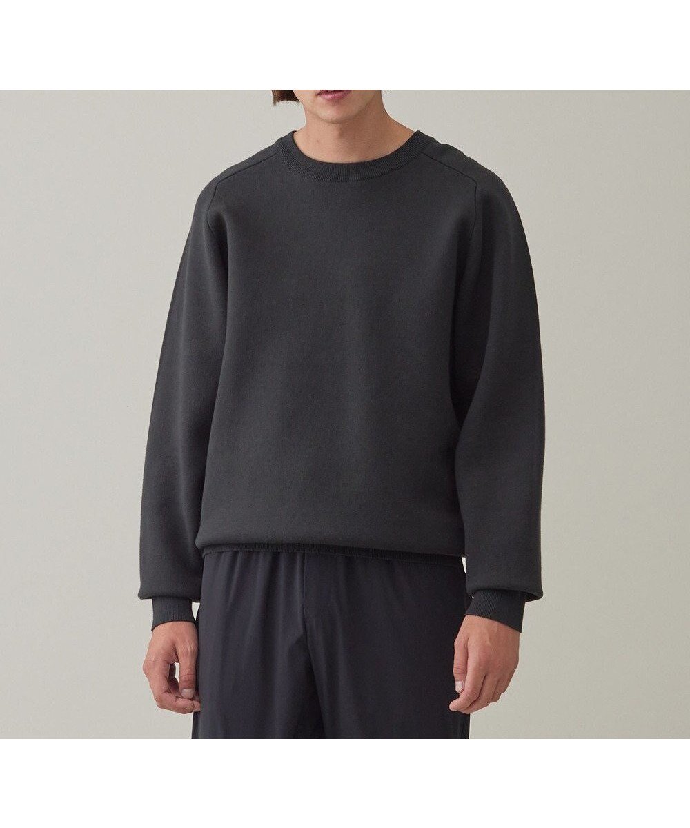 【アンフィーロ/UNFILO / MEN】の【新色追加】スウェットライク クルーニット 24年秋冬商品 インテリア・キッズ・メンズ・レディースファッション・服の通販 founy(ファニー) 　ファッション　Fashion　メンズファッション　Fashion for Men　トップス・カットソー　Cut & Sew Tops　ニット・セーター / 定番トップス　Knit Tops & Sweaters　ストレッチ　Stretch, Stretchy Fabric　セーター　Sweater, Knitwear　フォルム　Silhouette, Form　メンズ　Men's, Menswear　A/W・秋冬　Autumn/Winter　ダークグリーン|ID: prp329100004648615 ipo3291000000034079544
