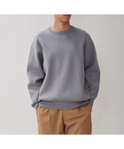 【アンフィーロ/UNFILO / MEN】の【新色追加】スウェットライク クルーニット 24年秋冬商品 グレー|ID: prp329100004648615 ipo3291000000034079546