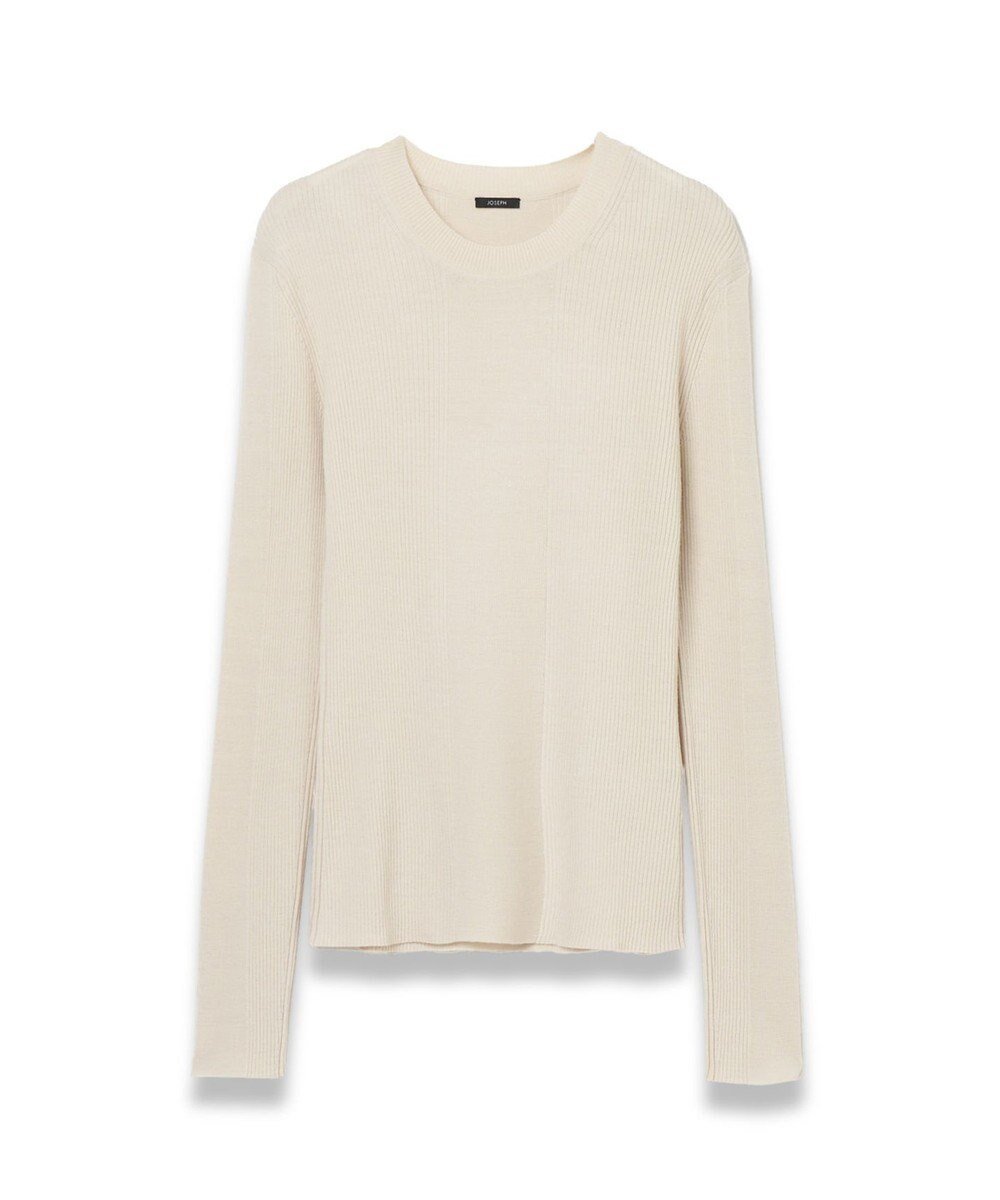 【ジョゼフ/JOSEPH】の【洗える】ファインリブメリノ ラウンドネックニット インテリア・キッズ・メンズ・レディースファッション・服の通販 founy(ファニー) ファッション Fashion レディースファッション Fashion for Women トップス・カットソー Cut & Sew Tops ニット Knit Tops & Sweaters イタリア Italy スリム Slim, Slim Fit セーター Sweater, Knitwear フィット Fit, Slim Fit 夏 Summer 春 Spring S/S・春夏 SS, Spring/Summer, Warm Season 洗える Machine Washable 長袖 Long Sleeve, Full Sleeve Quail|ID: prp329100004648624 ipo3291000000033564459