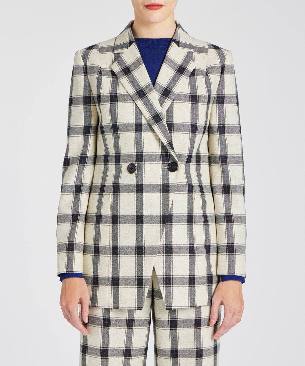 【ポール スミス/Paul Smith】のタータンチェック ジャケット インテリア・キッズ・メンズ・レディースファッション・服の通販 founy(ファニー) 　ファッション　Fashion　レディースファッション　Fashion for Women　アウター　Coat / Outerwear Collection　レディースジャケット・軽アウター　Jackets　テーラードジャケット / 通勤・きれいめスタイル　Tailored Jackets & Blazers　おすすめ　Recommended / Our Picks　イタリア　Italy　インナー　Innerwear　カッティング　Cutting Detail　ジャケット　Jacket, Outerwear　ストライプ　Stripe, Striped Pattern　セットアップ　Set-Up, Coordinated Outfit　チェック　Check, Plaid, Tartan　フロント　Front, Front Design　A/W・秋冬　Autumn/Winter　エクリュ|ID: prp329100004648625 ipo3291000000033564472