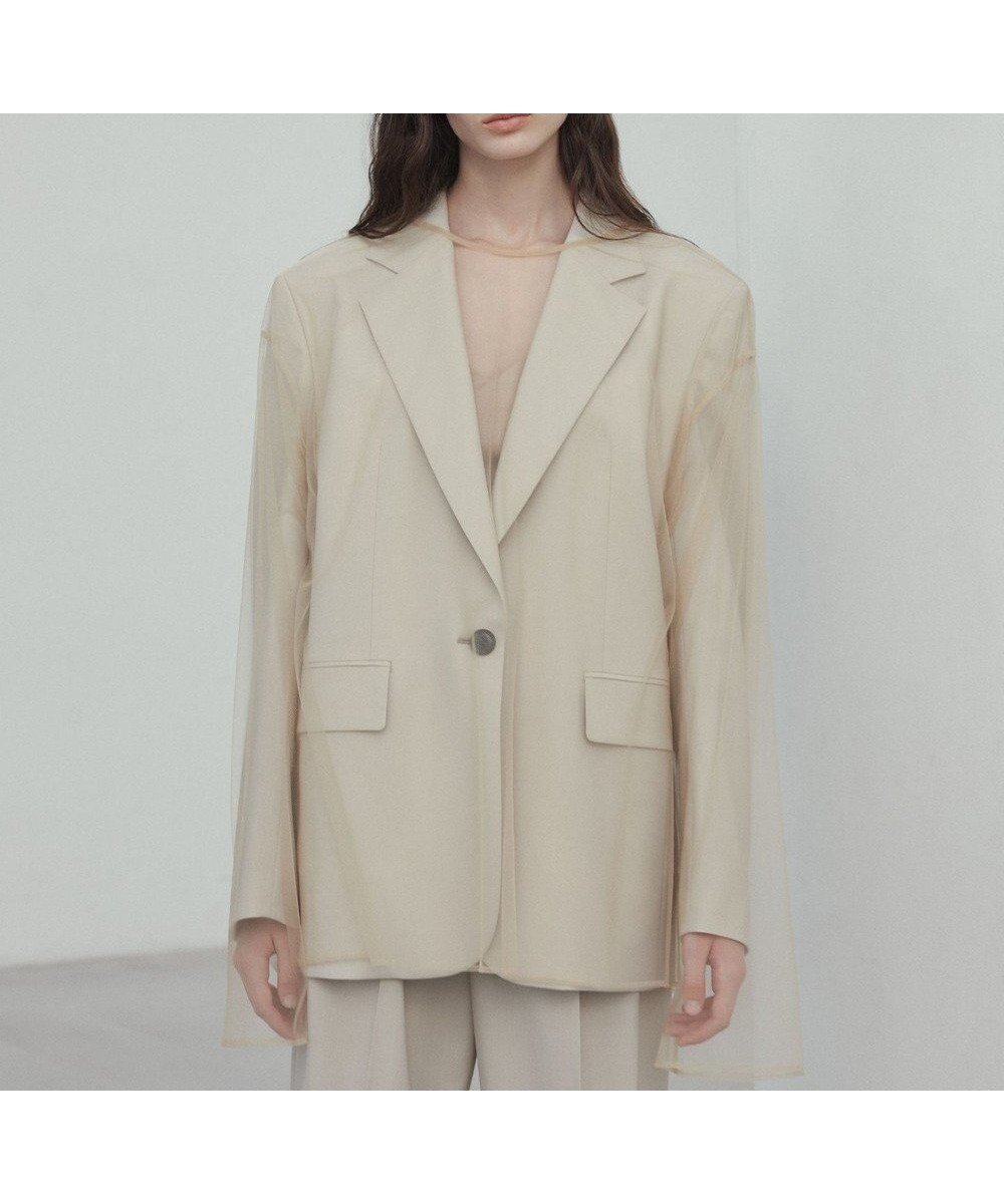 【ベイジ,/BEIGE,】の【Oggi 6月号掲載】OREGANO / サマーウールテーラードジャケット 人気、トレンドファッション・服の通販 founy(ファニー) 　雑誌掲載アイテム　Magazine Picks & Fashion Features　ファッション雑誌　Fashion Magazines　オッジ　Oggi　ファッション　Fashion　レディースファッション　Fashion for Women　アウター　Coat / Outerwear Collection　レディースジャケット・軽アウター　Jackets　テーラードジャケット / 通勤・きれいめスタイル　Tailored Jackets & Blazers　6月号　June Issue, Jun. Edition　インナー　Innerwear　ジャケット　Jacket, Outerwear　セットアップ　Set-Up, Coordinated Outfit　エレガント 上品　Elegant　ビジネス 仕事 通勤　Business / Work / Commuting　夏　Summer　春　Spring　S/S・春夏　SS, Spring/Summer, Warm Season　A/W・秋冬　Autumn/Winter　雑誌　Magazine, Fashion Magazine　 other-1|ID: prp329100004648637 ipo3291000000033564908