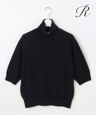 【23区/NIJYUSANKU】の【R(アール)】ウールカシミヤ 5分袖 タートルネックニット ブラック系|ID: prp329100004648903 ipo3291000000033673380
