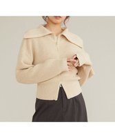 【フェルゥ/Feroux】の【洗える・古畑星夏さん着用】フルジップ ニット 人気、トレンドファッション・服の通販 founy(ファニー) ファッションモデル・俳優・女優 Models 女性 Women 古畑星夏 Furuhata Seika ファッション Fashion レディースファッション Fashion for Women トップス・カットソー Cut & Sew Tops ニット Knit Tops & Sweaters おすすめ Recommended / Our Picks コンパクト Compact, Small Size ジップ Zip, Zipper セーター Sweater, Knitwear パール Pearl, Pearl Accent フェミニン Feminine, Girly ミニスカート Mini Skirt, Short Skirt ロング Long, Long-Length 夏 Summer 洗える Machine Washable A/W・秋冬 Autumn/Winter |ID:prp329100004648934