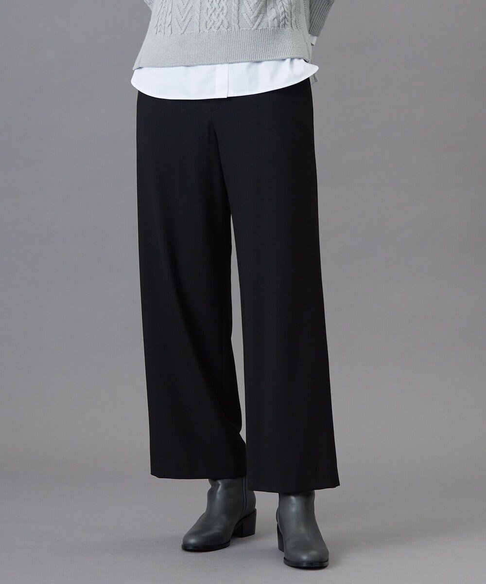 【ジェイ プレス/J.PRESS】の【洗える】SOFTサーモ セミワイド パンツ 人気、トレンドファッション・服の通販 founy(ファニー) 　ファッション　Fashion　レディースファッション　Fashion for Women　パンツ　Pants & Trousers　アクリル　Acrylic Material　シンプル　Simple, Minimal　ストレッチ　Stretch, Stretchy Fabric　ストレート　Straight, Straight Cut　ヨーク　Yoke, Yoke Design　ワイド　Wide, Wide Fit　冬　Winter / This Winter　洗える　Machine Washable　A/W・秋冬　Autumn/Winter　 other-1|ID: prp329100004648979 ipo3291000000033640840