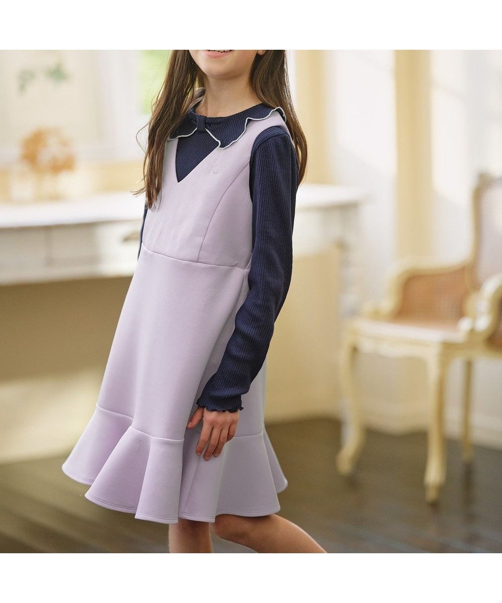 【組曲 / KIDS/KUMIKYOKU】の【110-140㎝】ダンボールニット ジャンスカ 人気、トレンドファッション・服の通販 founy(ファニー) ファッション Fashion キッズファッション Fashion for Kids ワンピース Dresses トレンド Trend, Trending Now ラベンダー Lavender 夏 Summer 春 Spring S/S・春夏 SS, Spring/Summer, Warm Season other-1|ID: prp329100004649192 ipo3291000000034210067