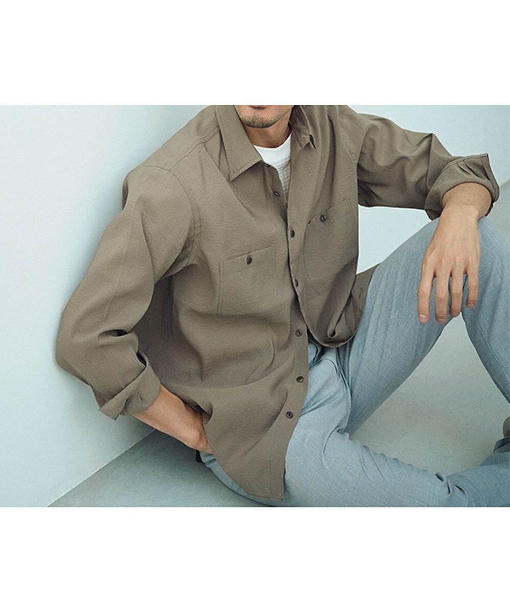 【ジェイ プレス/J.PRESS / MEN】の濡れを寄せ付けずアクティブな着心地【撥水 / ウォッシャブル】デューエイトレギュラーカラーシャツ 人気、トレンドファッション・服の通販 founy(ファニー) 　ファッション　Fashion　メンズファッション　Fashion for Men　トップス・カットソー　Cut & Sew Tops　メンズシャツ　Shirts　インナー　Innerwear　ウォッシャブル　Machine Washable　春　Spring　ストレッチ　Stretch, Stretchy Fabric　ダブル　Double, Double-Breasted　バランス　Balance, Style Balance　パターン　Pattern, Design Print　ベーシック　Basic, Essential　羽織　Haori, Light Jacket　メンズ　Men's, Menswear　S/S・春夏　SS, Spring/Summer, Warm Season　おすすめ　Recommended / Our Picks　夏　Summer　 other-1|ID: prp329100004649200 ipo3291000000033576957