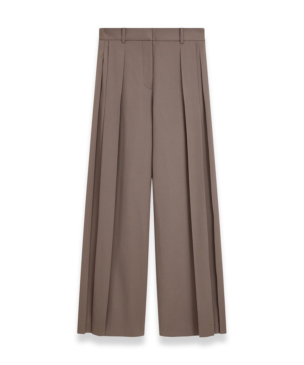 【ジョゼフ/JOSEPH】のジョゼフプリッセ ワイドトラウザーズ インテリア・キッズ・メンズ・レディースファッション・服の通販 founy(ファニー) 　ファッション　Fashion　レディースファッション　Fashion for Women　パンツ　Pants & Trousers　プリーツ　Pleats, Pleated　ポケット　Pocket, Pocket Detail　ワイド　Wide, Wide Fit　A/W・秋冬　Autumn/Winter　Carob|ID: prp329100004649216 ipo3291000000033577226
