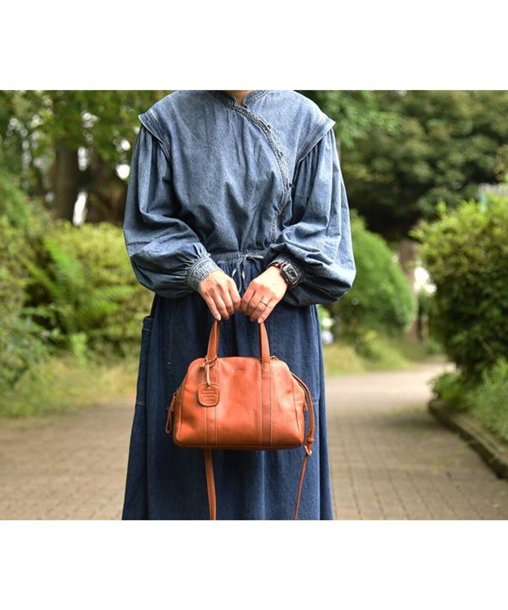 【ゲンテン/genten】のゴートベーシック 2WAYボストンバッグ インテリア・キッズ・メンズ・レディースファッション・服の通販 founy(ファニー) 　ファッション　Fashion　レディースファッション　Fashion for Women　バッグ　Bags　ウォッシュ　Washed Finish　ヴィンテージ　Vintage Style　ショルダー　Shoulder, Shoulder Strap　タオル　Towel, Bath Towel　ボストンバッグ　Boston Bag, Retro Bag　ポケット　Pocket, Pocket Detail　チャ|ID: prp329100004649218 ipo3291000000033577251