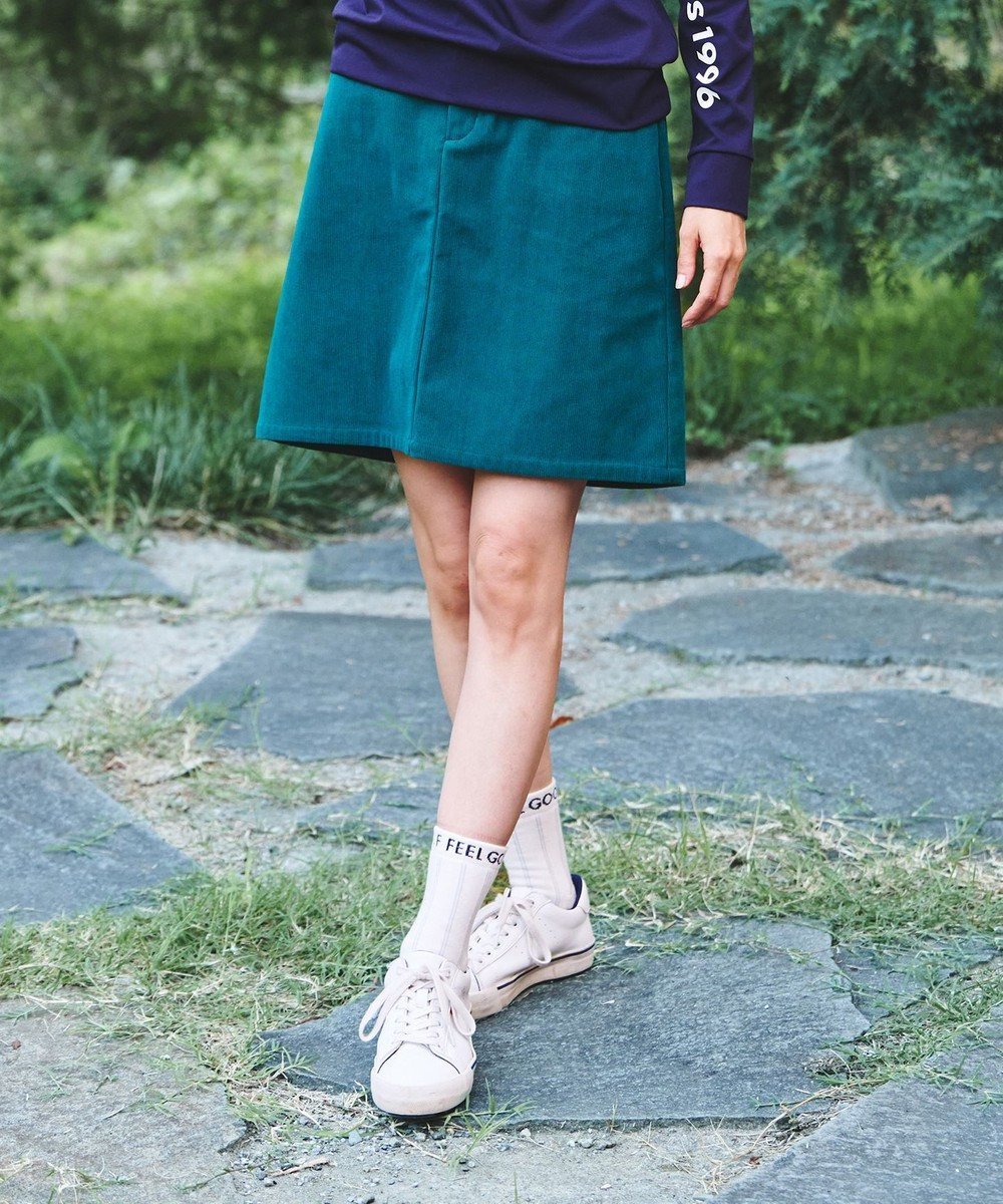 【23区 ゴルフ/NIJYUSANKU GOLF】の【WOMEN】【EC限定】コーデュロイスカート インテリア・キッズ・メンズ・レディースファッション・服の通販 founy(ファニー) 　ファッション　Fashion　レディースファッション　Fashion for Women　スカート　Skirts　オレンジ　Orange　オータム　Autumn Fashion　コーデュロイ　Corduroy, Cord Fabric　ゴルフ　Golf　ストレッチ　Stretch, Stretchy Fabric　トレンド　Trend, Trending Now　ベーシック　Basic, Essential　台形　A-Line, Trapezoid Shape　秋　Autumn　A/W・秋冬　Autumn/Winter　ダークグリーン系|ID: prp329100004649225 ipo3291000000035636051