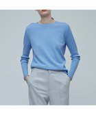 【ベイジ,/BEIGE,】のRIGNY / クルーネックニット 人気、トレンドファッション・服の通販 founy(ファニー) ファッション Fashion レディースファッション Fashion for Women トップス・カットソー Cut & Sew Tops ニット Knit Tops & Sweaters インナー Innerwear スリット Slit, Slit Detail センター Center, Center Line セーター Sweater, Knitwear ベーシック Basic, Essential ボトム Bottoms, Lower Wear エレガント 上品 Elegant A/W・秋冬 Autumn/Winter thumbnail Sax×Taupe Line|ID: prp329100004649230 ipo3291000000033577476