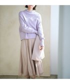 【エニィ スィス/any SiS】の【洗える】パール調ディテール ニット ラベンダー|ID: prp329100004649240 ipo3291000000033577672