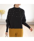 【エニィ スィス/any SiS】の【洗える】パール調ディテール ニット ブラック|ID: prp329100004649240 ipo3291000000033577673
