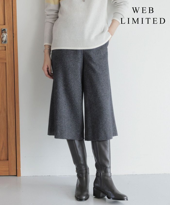 【ジェイ プレス/J.PRESS】の【WEB限定】ネップヘリンボーン ガウチョ パンツ インテリア・キッズ・メンズ・レディースファッション・服の通販 founy(ファニー) https://founy.com/ ファッション Fashion レディースファッション Fashion for Women パンツ Pants & Trousers おすすめ Recommended / Our Picks ウォーム Warm Fabric ガウチョ Gaucho ガウチョパンツ Gaucho Pants, Culottes コンパクト Compact, Small Size シャンブレー Chambray, Denim-Like Fabric シルク Silk, 100% Silk ストレッチ Stretch, Stretchy Fabric ネップ Nepp, Slub Yarn ハーフ Half, Half-Length バランス Balance, Style Balance ループ Loop, Loop Knit ロング Long, Long-Length A/W・秋冬 Autumn/Winter |ID: prp329100004649242 ipo3291000000033642799