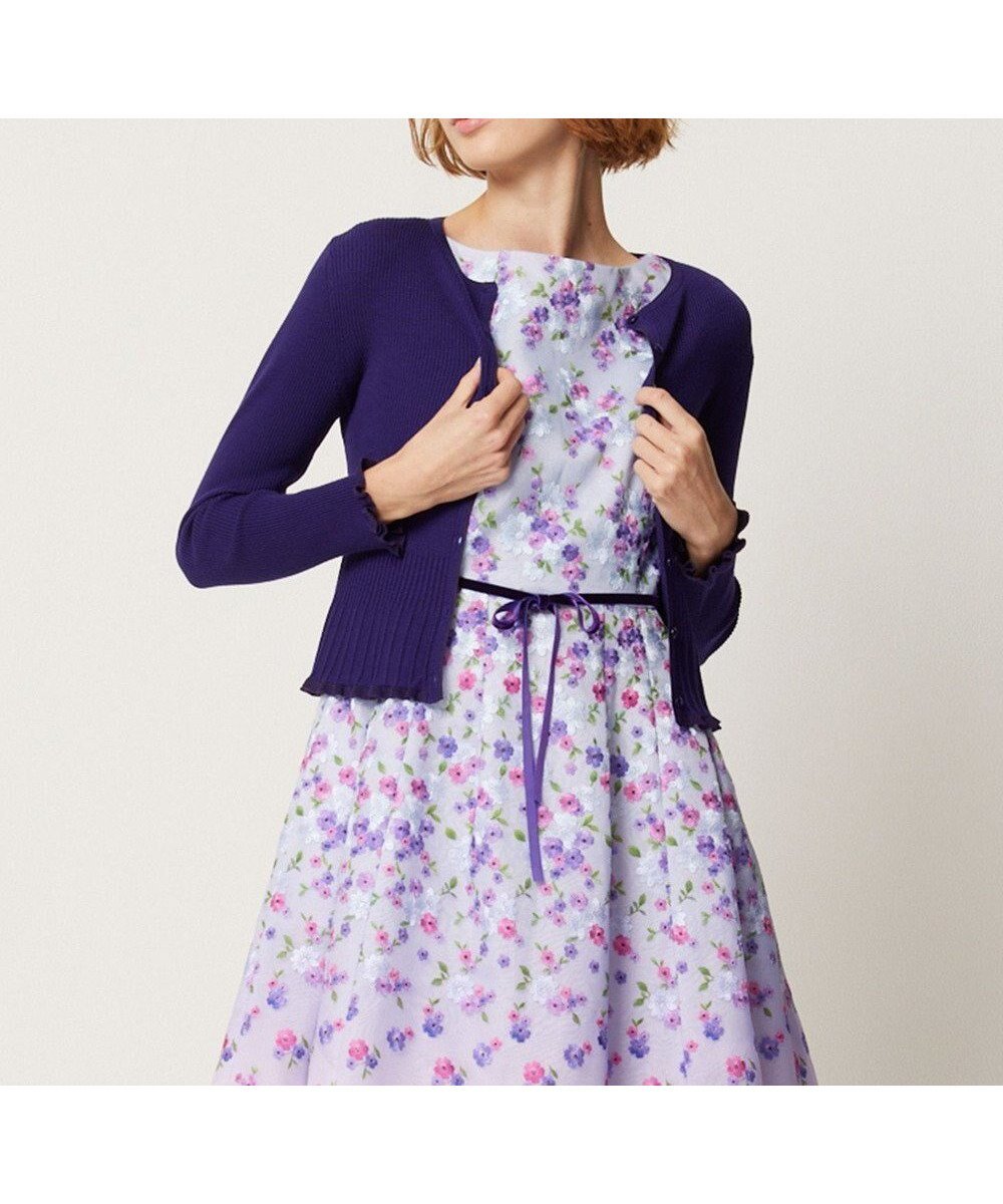 【トッカ/TOCCA】の【洗える】RESONATE カーディガン インテリア・キッズ・メンズ・レディースファッション・服の通販 founy(ファニー) 　ファッション　Fashion　レディースファッション　Fashion for Women　トップス・カットソー　Cut & Sew Tops　カーディガン・羽織り　Layered Style Cardigans　カーディガン　Cardigan, Knitwear　夏　Summer　S/S・春夏　SS, Spring/Summer, Warm Season　洗える　Machine Washable　A/W・秋冬　Autumn/Winter　パープル系|ID: prp329100004649245 ipo3291000000033577856