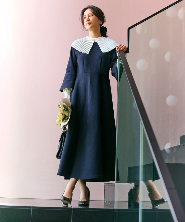 【ハッシュニュアンス/#Newans】の【セレモニーにも】フレアニットワンピース インテリア・キッズ・メンズ・レディースファッション・服の通販 founy(ファニー) https://founy.com/ ファッション Fashion レディースファッション Fashion for Women ワンピース Dresses ニットワンピース Knit Dresses エレガント 上品 Elegant ストレッチ Stretch, Stretchy Fabric スリーブ Sleeve, Long Sleeve / Short Sleeve セレモニー Ceremony フレア Flare, Flared A/W・秋冬 Autumn/Winter 軽量 Lightweight, Ultra Light |ID: prp329100004649254 ipo3291000000034348349