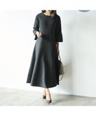 【ハッシュニュアンス/#Newans】の【セレモニーにも】フレアニットワンピース ブラック|ID: prp329100004649254 ipo3291000000034348351